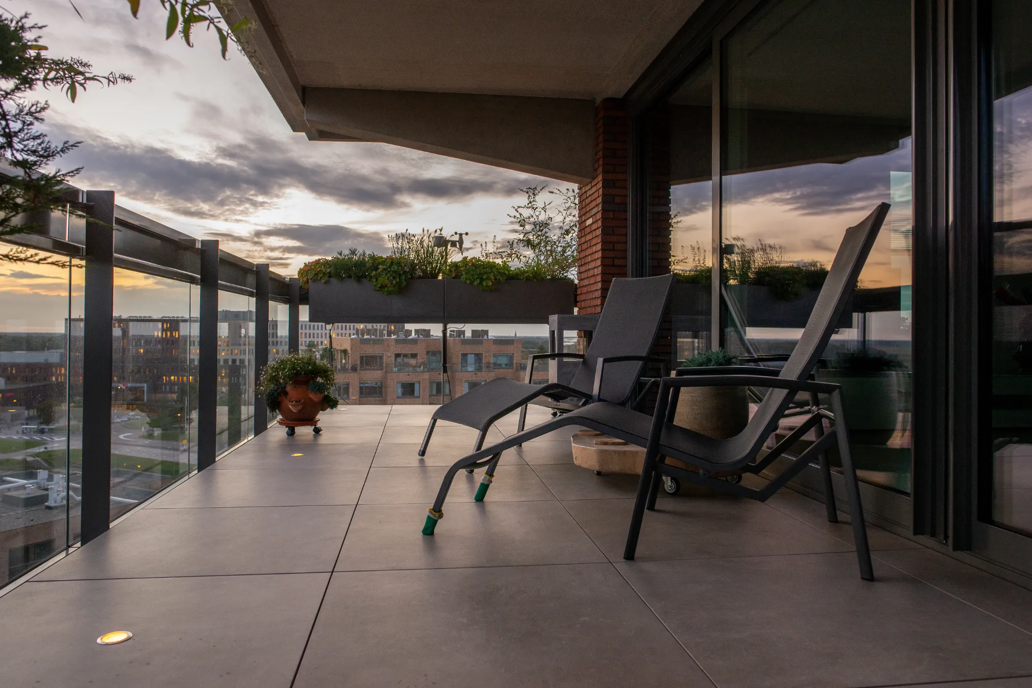 verlichting op een balkon