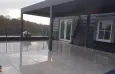 Dakterras met grote 80x80-tegels in Veldhoven