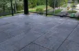 Tegels met klassiek patroon op balkon Dordrecht