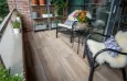 Balkon met houtlooktegels Oegstgeest