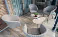 Houtlooktegels 40x120 op balkon in Nijkerk