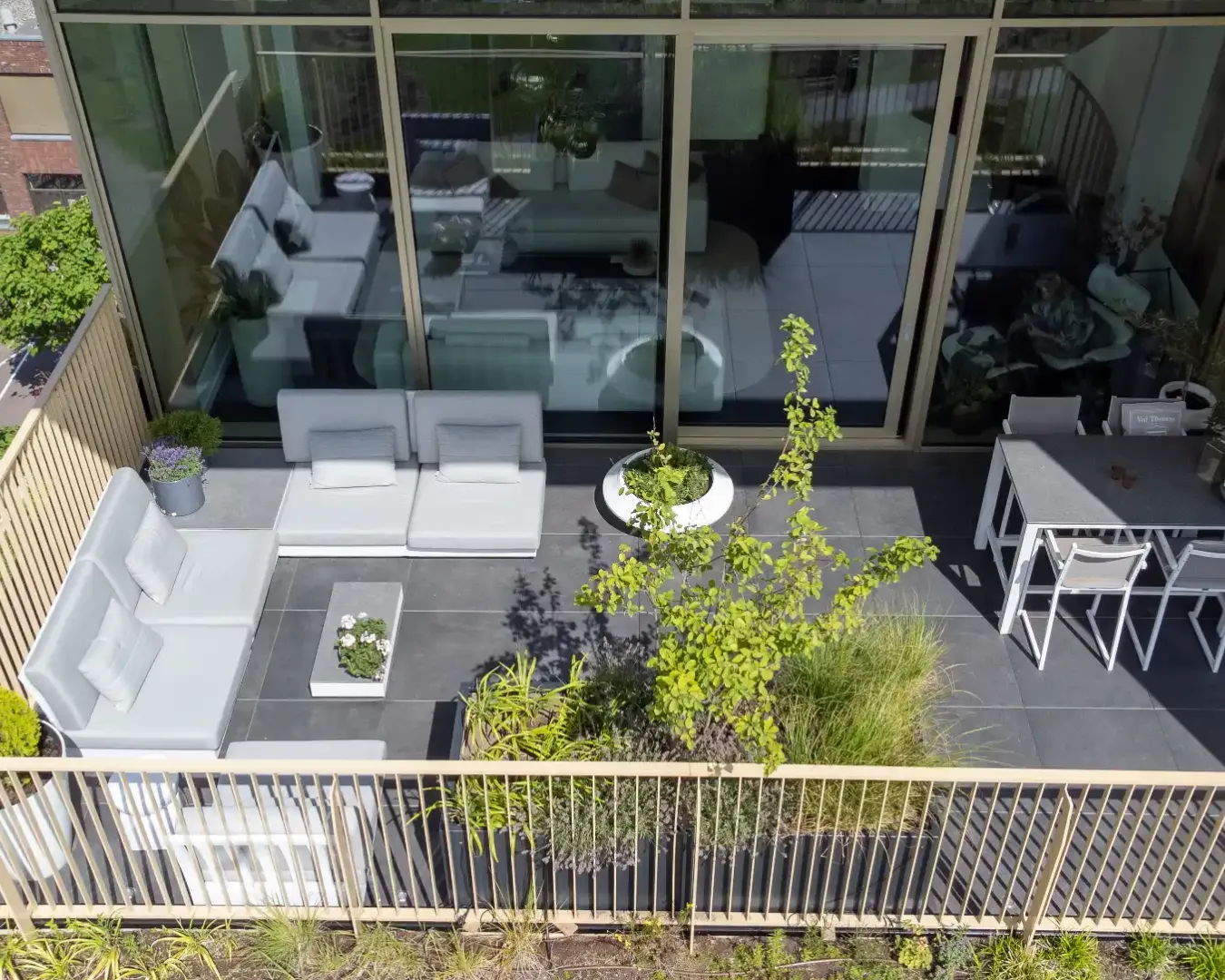 Terras bij penthouse in Utrecht