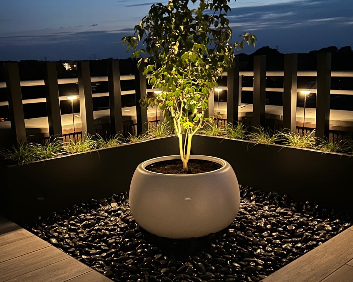 Eigentijdse dakterras in Hengelo