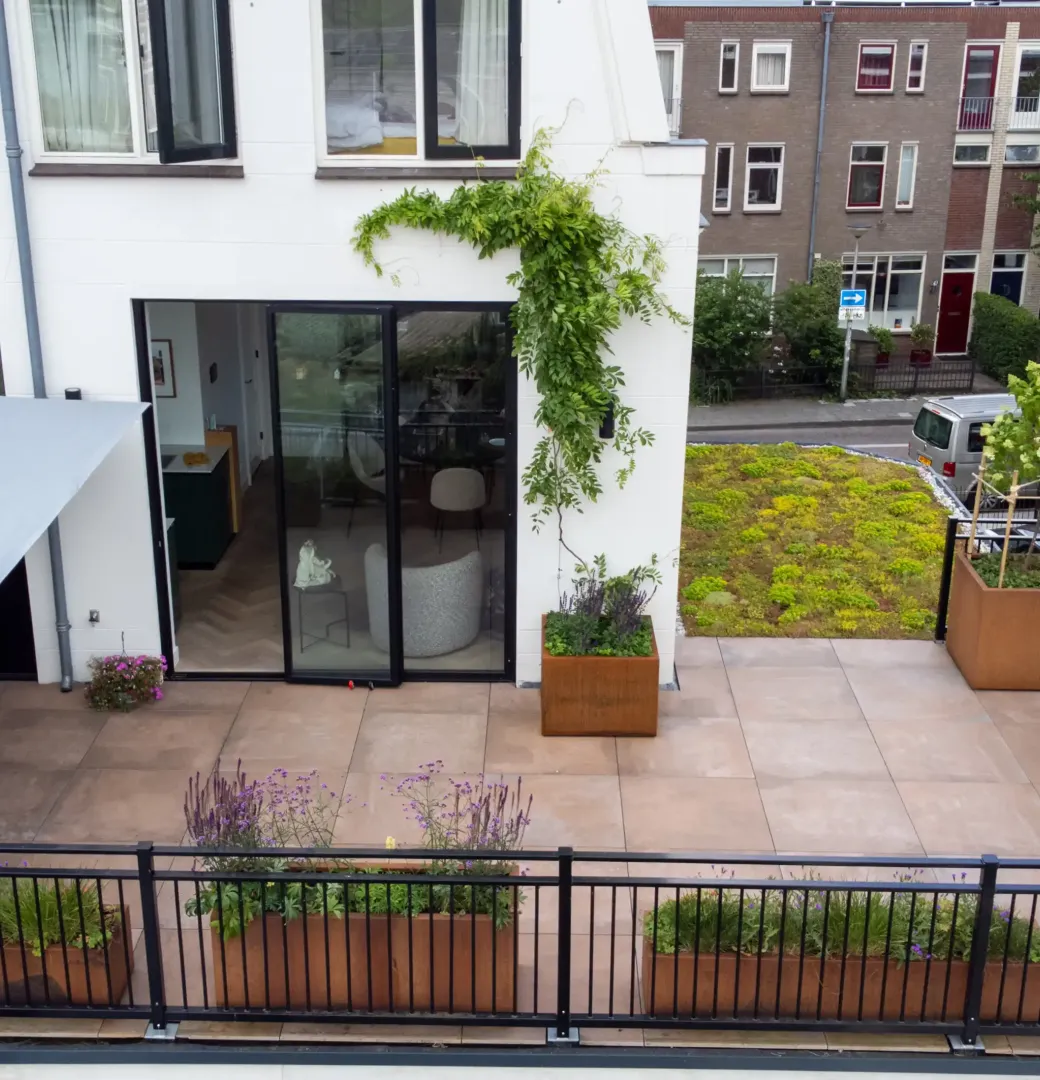 Dakterras met sedumdak in Amersfoort