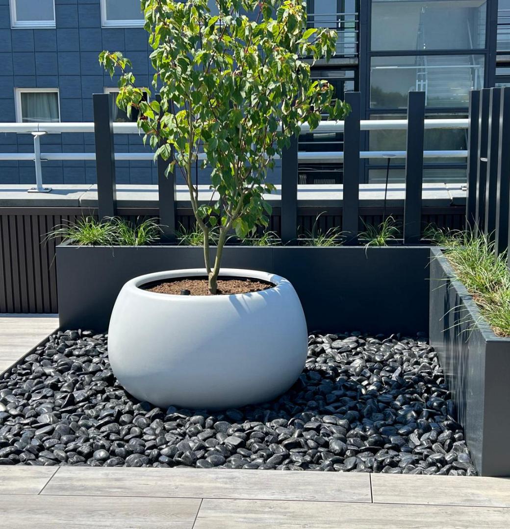 Eigentijdse dakterras in Hengelo