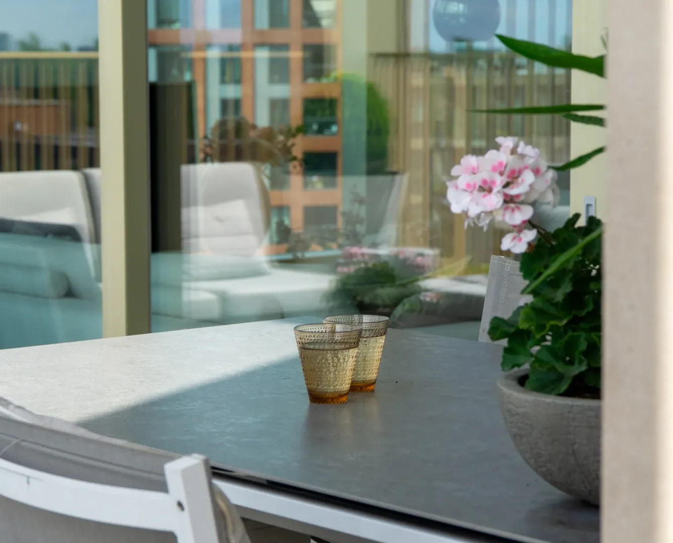 Terras bij penthouse in Utrecht