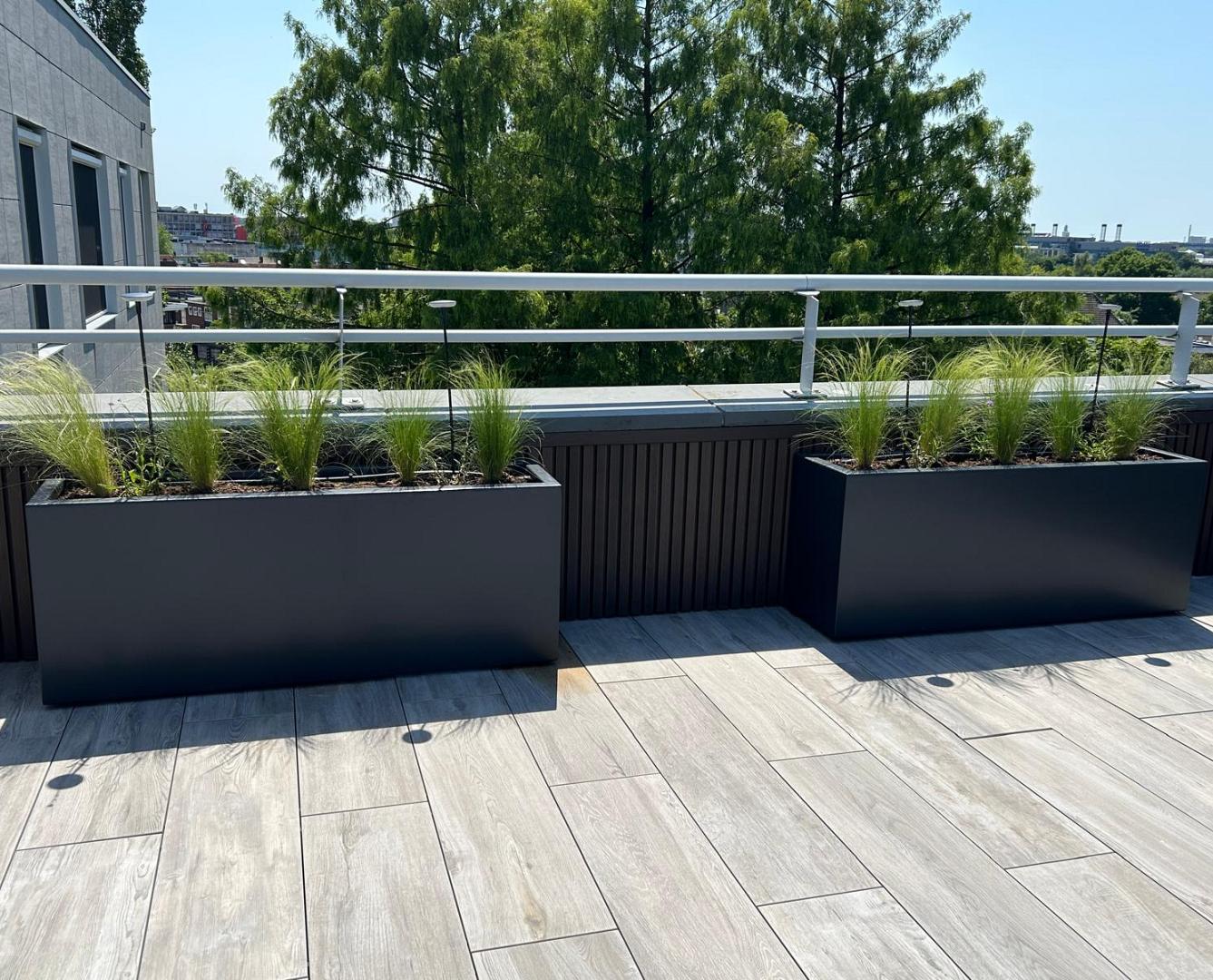Eigentijdse dakterras in Hengelo