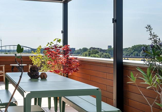 dakterras met overkapping