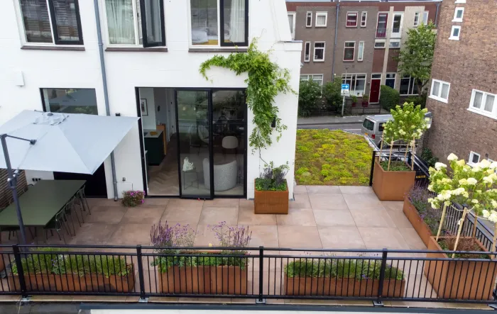 Dakterras met sedumdak in Amersfoort