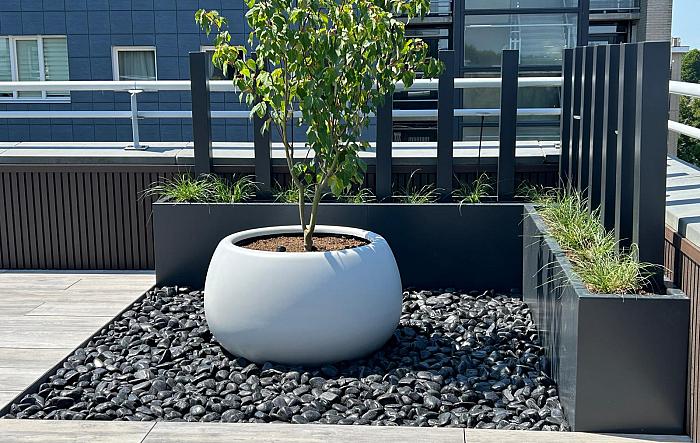 Eigentijdse dakterras in Hengelo
